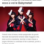 BABYMETAL イタリアのサイト"Nippop"にレビュー記事掲載！海外の反応 翻訳